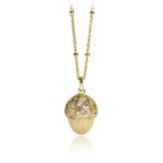 S925 Sterling Silver Pine Cone Necklace