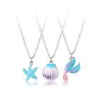Ocean Series Children's Best Friend Necklace Set 3-Piece Set