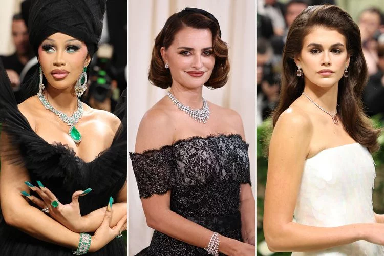 Celebrity Jewelry Looks to Inspire Your Style 1 Cardi B Penelope Cruz Kaia Gerber met gala 2024 050624 31e873ea5de848148e377d58f9384f69
