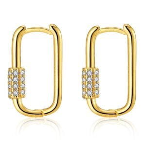 U-Shaped Diamond Earrings