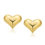 Chunky Heart Stud Earrings