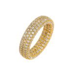 micro-encrusted zircon ring