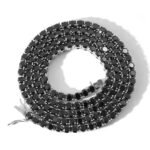 4mm black zircon single row zircon necklace