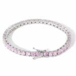 pink zircons bracelet