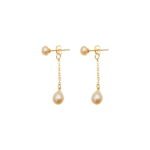 Baroque Natural Pearl Earrings Jewelry Trendy