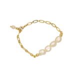 14K Pearl Gold Bracelet