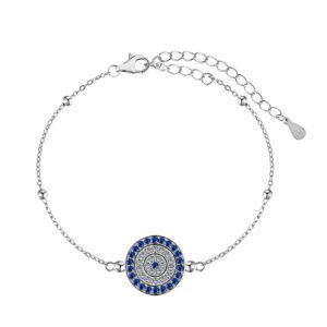 S925 Sterling Silver Evil Eye Bracelet