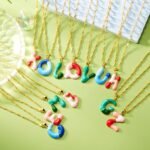 Alphabet Capsule Bubble Necklace Initial Necklaces
