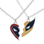 deadpool wolverine necklace Best Friends Gifts Love Necklace