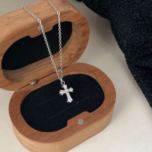 s925 sterling silver cross necklace