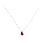 Pear-Shaped Teardrop Zircon December Birthstone Birthstone Necklace