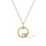 Evil Eye Geometric Pendant Necklace