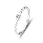 S925 sterling silver simple ring