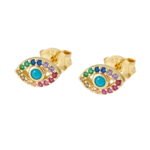 S925 Sterling Silver Devil Eye Earrings