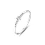 S925 sterling silver zircon ring