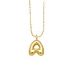 Chunky Gold Initial Necklace
