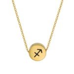 Round 12 Zodiac Symbol Pendant Necklace