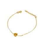 Chunky Gold Initial Bracelet