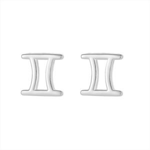 S925 Sterling Silver Twelve Zodiac Sign Earrings