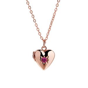Heart Floating Locket Pendants Necklace