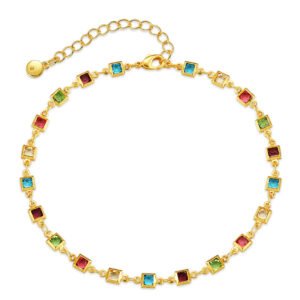 Colorful Square Anklet