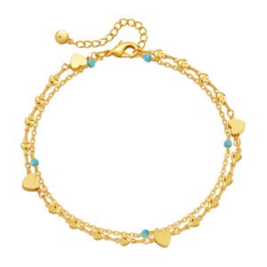 Love Double Chain Anklet