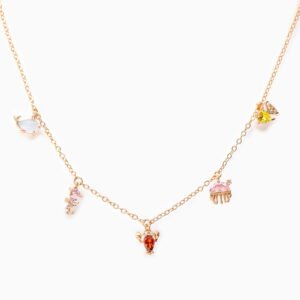 Ocean Series Colorful Zircon Marine Animal Necklace
