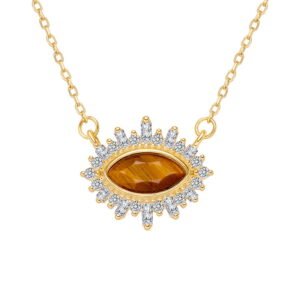 S925 Sterling Silver Evil Eye Necklace