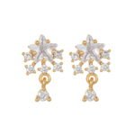 Snow Gleam Zircon Earrings  Designer Jewelry Everyday jewelry