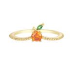 Colorful zircon mixed fruit Ring Birthday Gifts Hawaiian