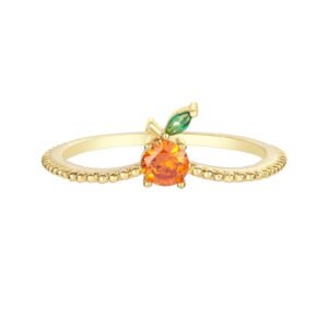 Colorful zircon mixed fruit Ring Birthday Gifts Hawaiian