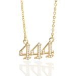 444 Necklace Zircon Pendant