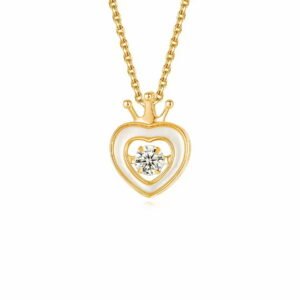 Heart Crown Pendant Necklace