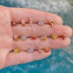 Ocean World Series Colorful Zircon Undersea Animal Earrings
