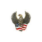 Bald Eagle Brooches American Flag Lapel Pin
