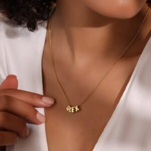 Alphabet DIY Free Matching Necklace