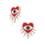 Red Evil Eye Earrings
