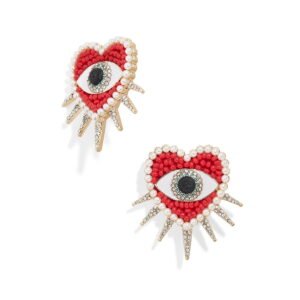 Red Evil Eye Earrings