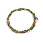 Summer Multi-Layer Contrast Color Rice Bead Waist Chain Leisure Vacation