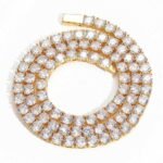 4mm Zircon Tennis Chain Single Row Zircon Bracelet Necklace