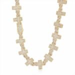 Zirconia Cross Necklace Hip Hop Tennis Men's Bracelet
