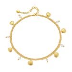 18k Gold Plated Ocean Shell Summer Anklet Holiday Style
