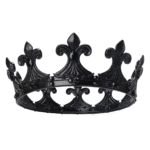 Fleur De Lis King Crown Antique Crowns for Men Party Headwear
