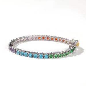 Rainbow Tennis Bracelet Zirconia
