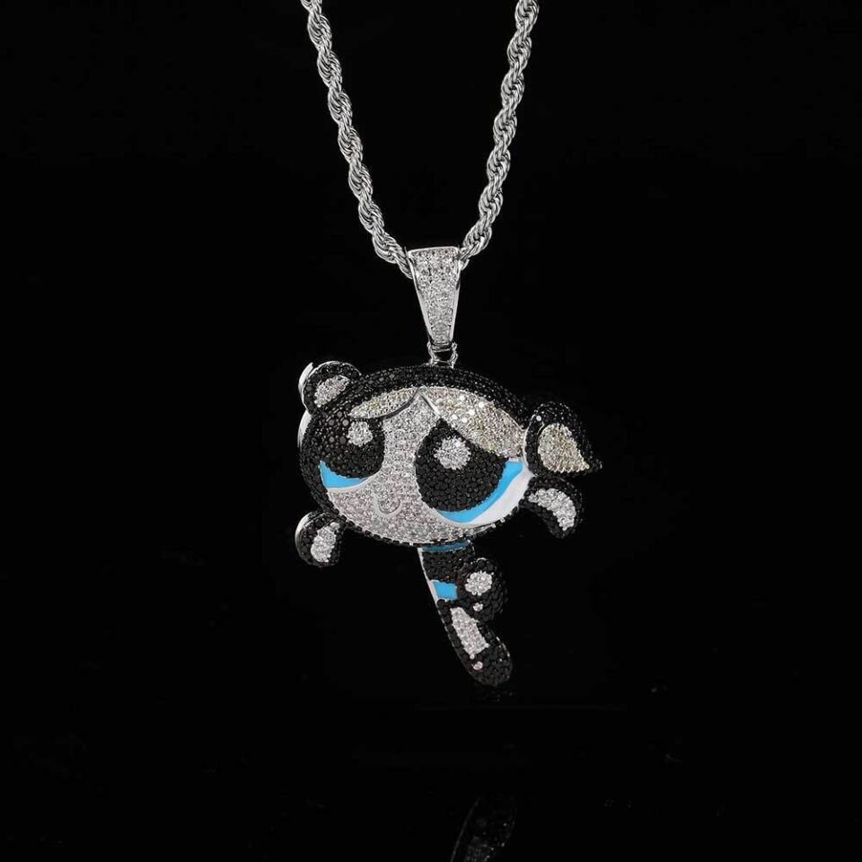 SKU-04-白金（泡泡）_24inch_3mm麻花链