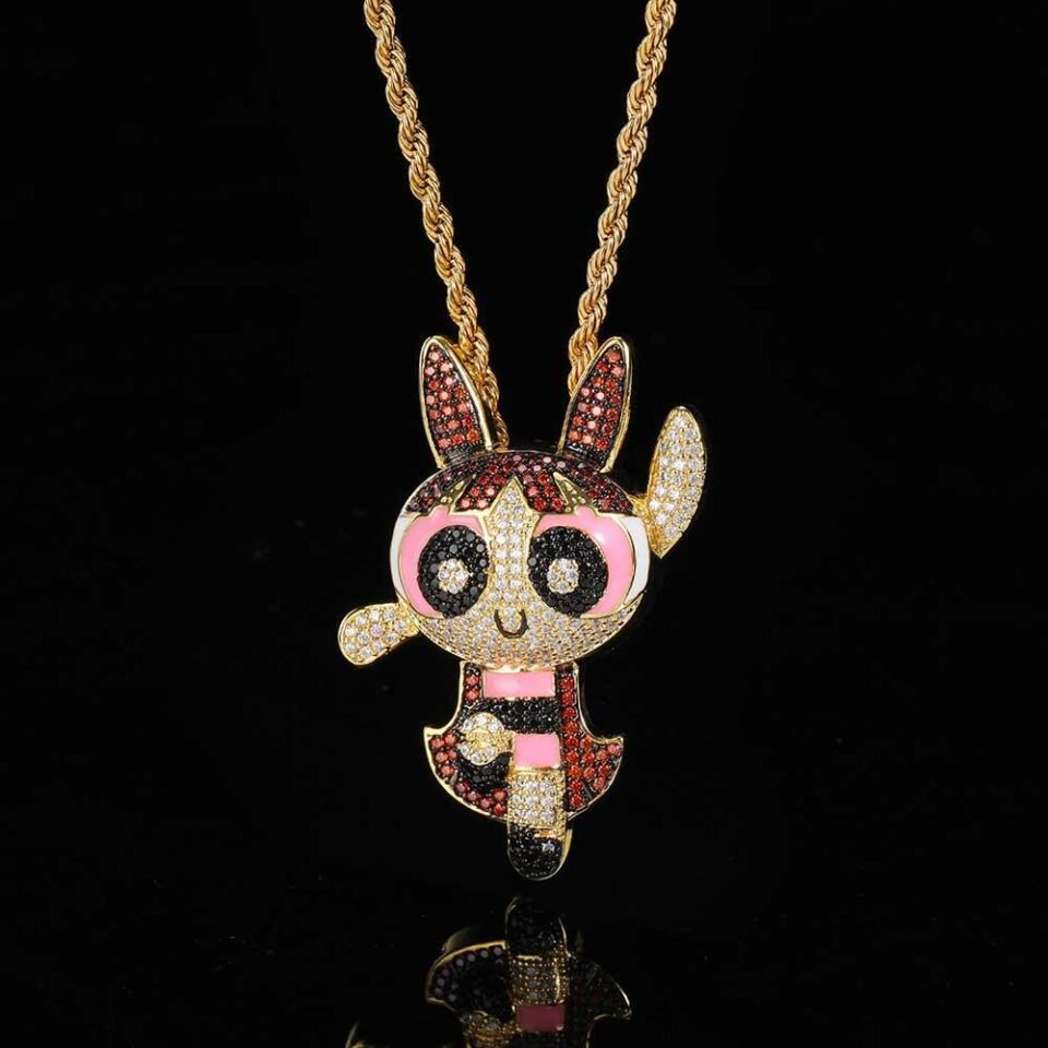 SKU-05-金色（花花）_24inch_3mm麻花链
