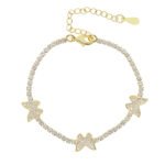 Zircon Butterfly Bracelet