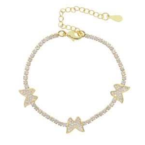 Zircon Butterfly Bracelet