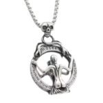 Vampire Mirror Pendant Necklace Halloween Jewelry