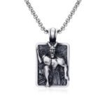 Satan Pendant Necklace - Dark Halloween Jewelry for Men